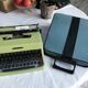 Typewriter olivetti lettera 32 green