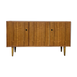 Sideboard - walnut - 50/60 - Scandinavian style - spindle feet
