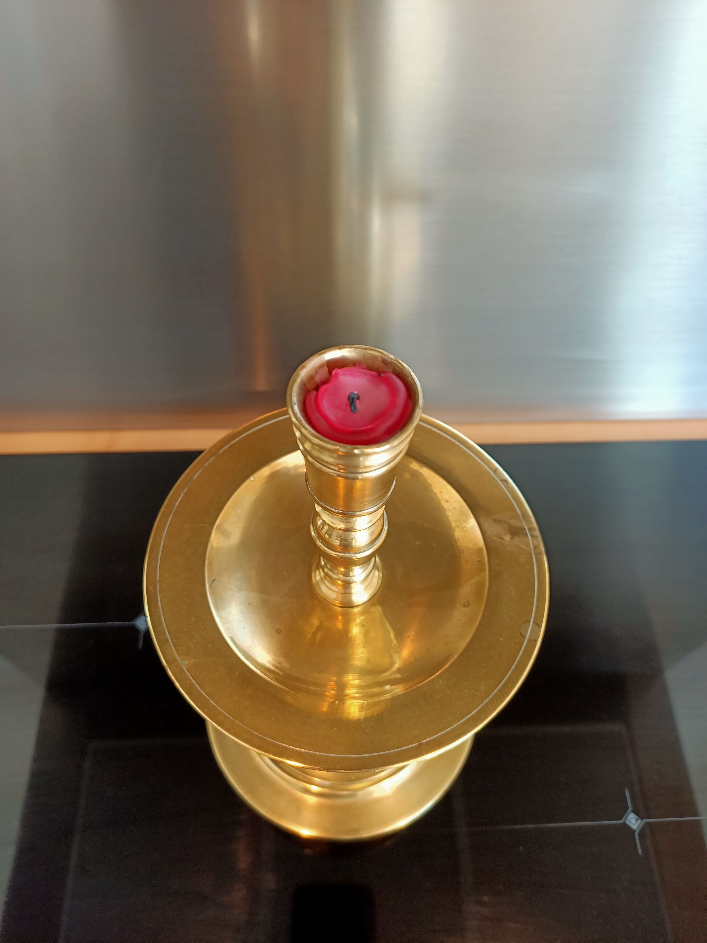 Antique bronze candle holder Heemkersk