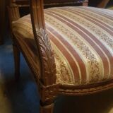 Two Louis XVI armchairs