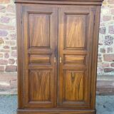 Rustic cabinet vintage fir paint original Alsace 1900s