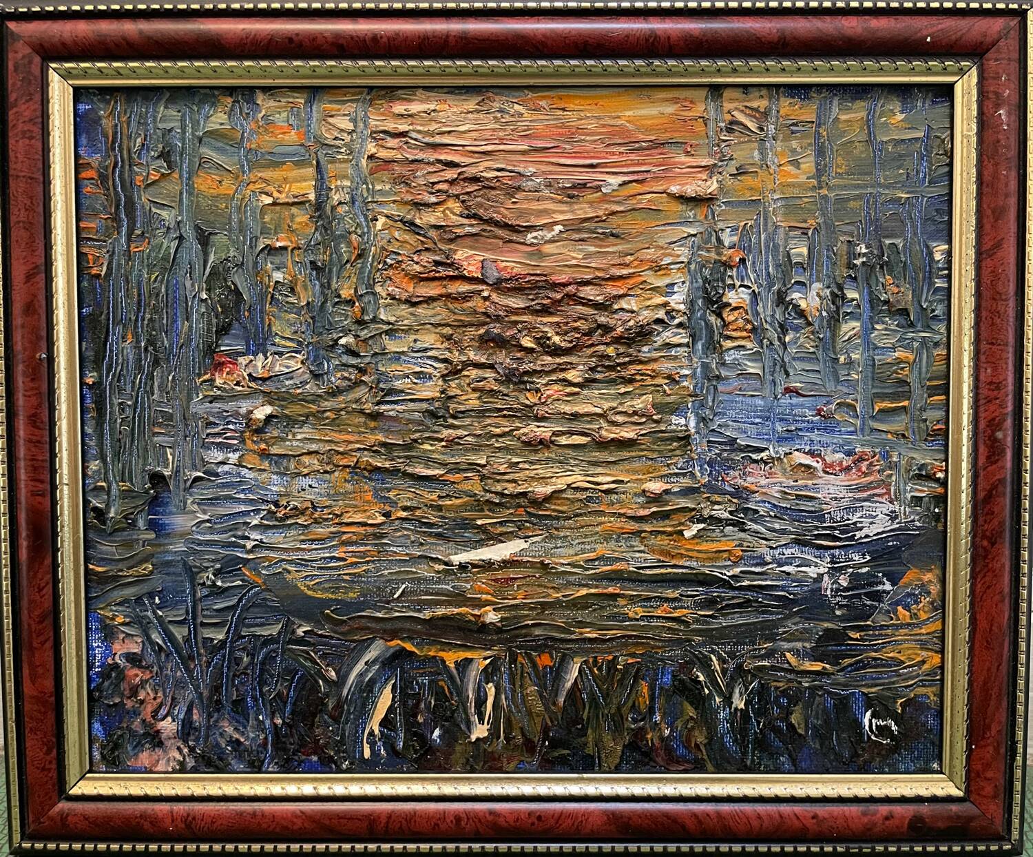 Abstract composition painting 20th century