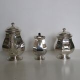 Silver-plated coffee service with ebony handles