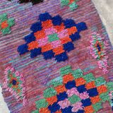 Colorful moroccan rug - 79 x 263 cm