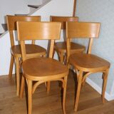 Set of 4 Baumann No. 30 chairs with wide back