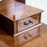 Antique English Softwood and Mahogany Veneer Vanity Table by Maple & Co., 1890s