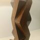 Lampe sculpture en bois, 1950