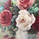 Nature morte "Roses" à l'aquarelle, Madeleine Renaud (1900-1994)