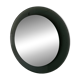 Decorative round wall mirror in smoked glass, Space Age Italian collectible