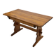 Vintage Pinewood Dining Table Desk with Drawer 60s Design