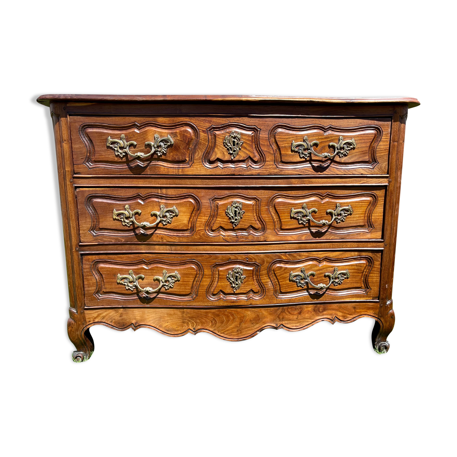 Commode in cherry tree of louis XV - eighteenth century