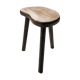 Handcrafted oak bean-shaped stool