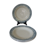 Assiettes creuses anciennes Terre de Fer Salins