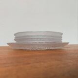 Vintage Finnish Glass Plates Solaris by Tapio Wirkkala for Iittala, Set of 5