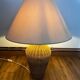 Vintage woven wicker lamp