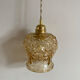 Vintage amber glass globe lamp
