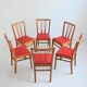 Suite de 6 chaises 1960 Bistrot vintage