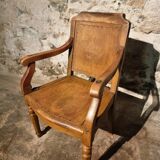 Chaise de barbier française antique, début 1900