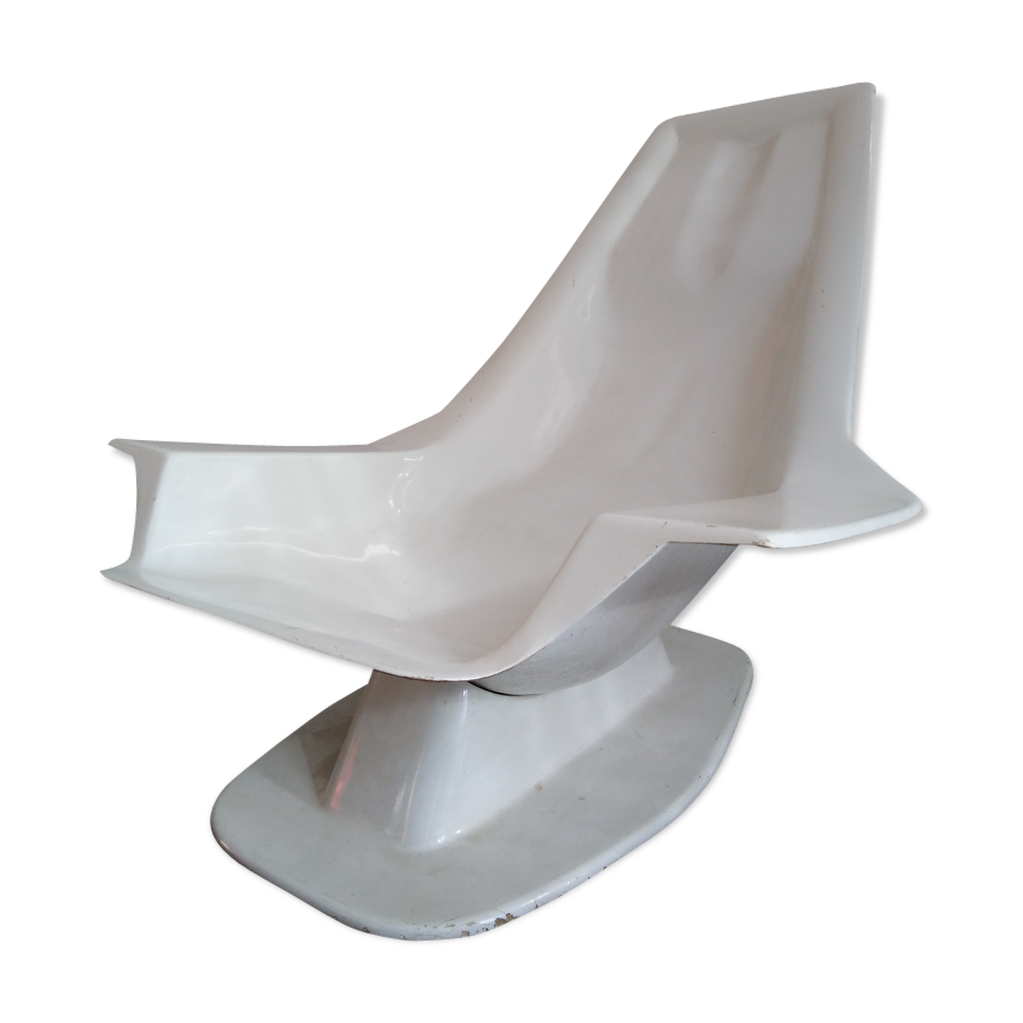 Fiberglass pool side chair, 1960’s