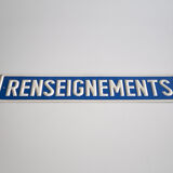 Plaque "renseignents"