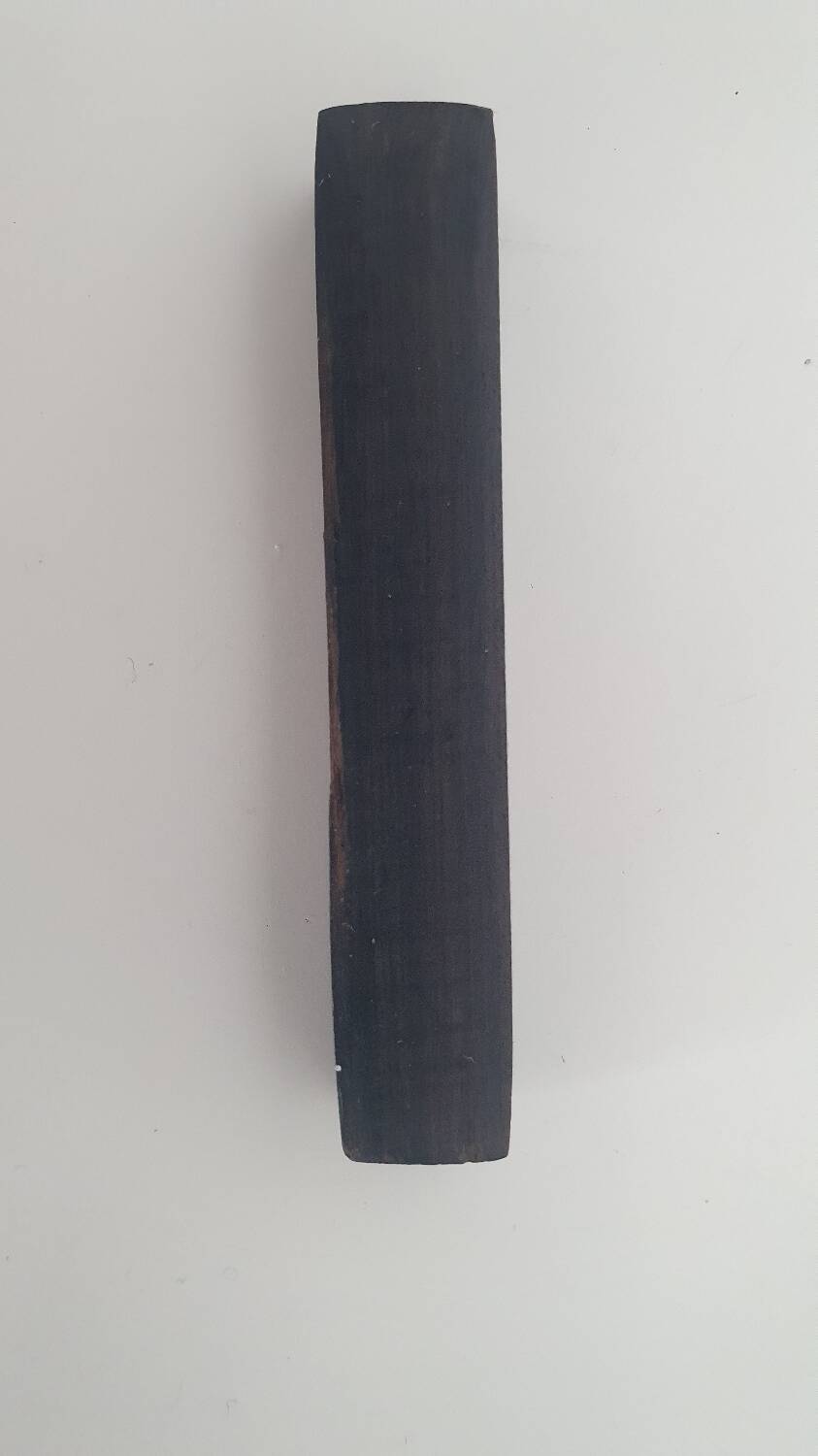 Ebony and chiseled metal knife holder set