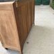 Renovated vintage Parisian art deco sideboard in solid oak and marble 1930