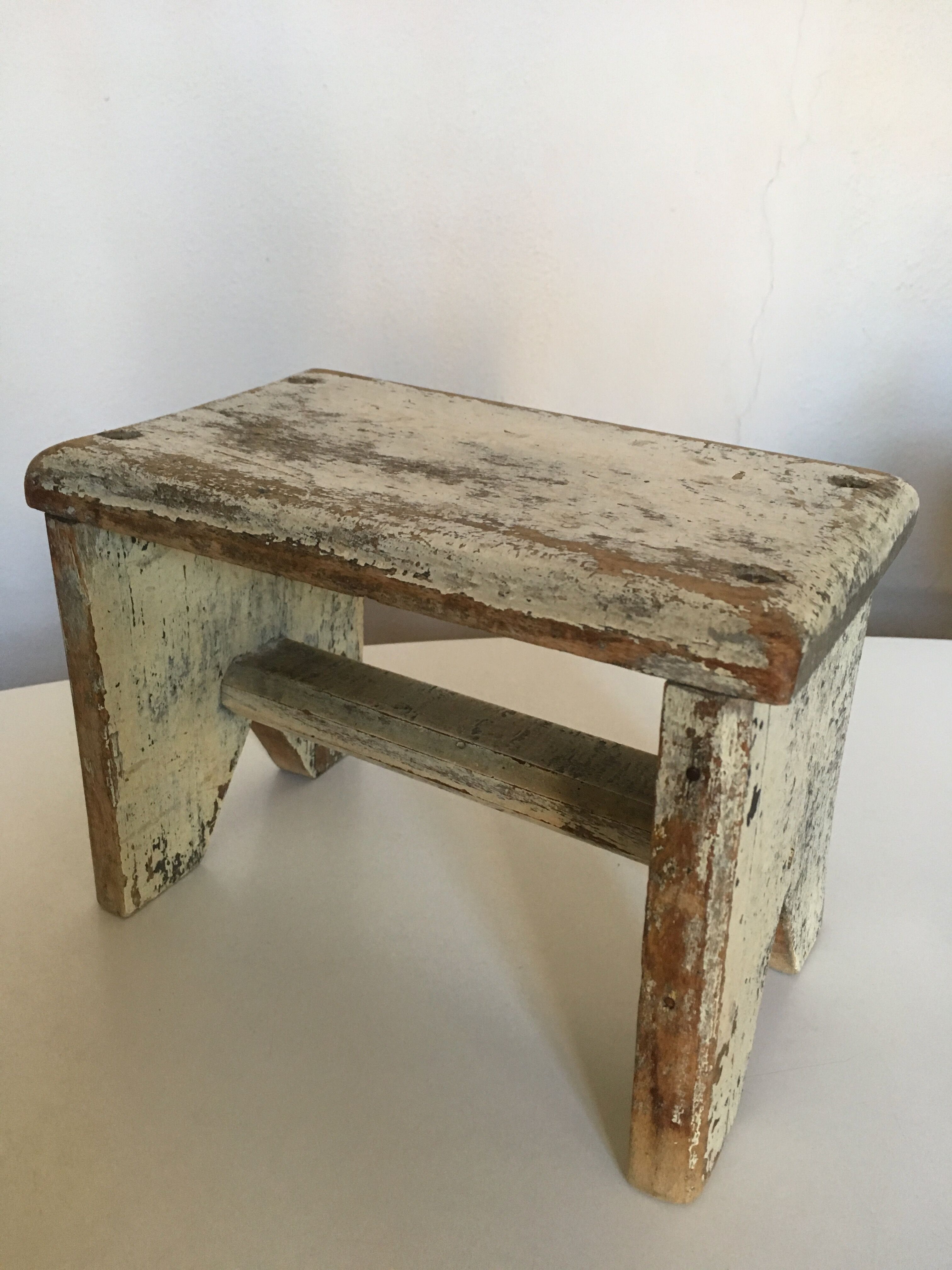 small bench old wood patina original