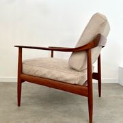Old vintage teak armchair design Walter Knoll for Knoll Antimott Germany 1960s