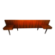 Scandinavian teak headboard – 1960s – Integrated bedside tables