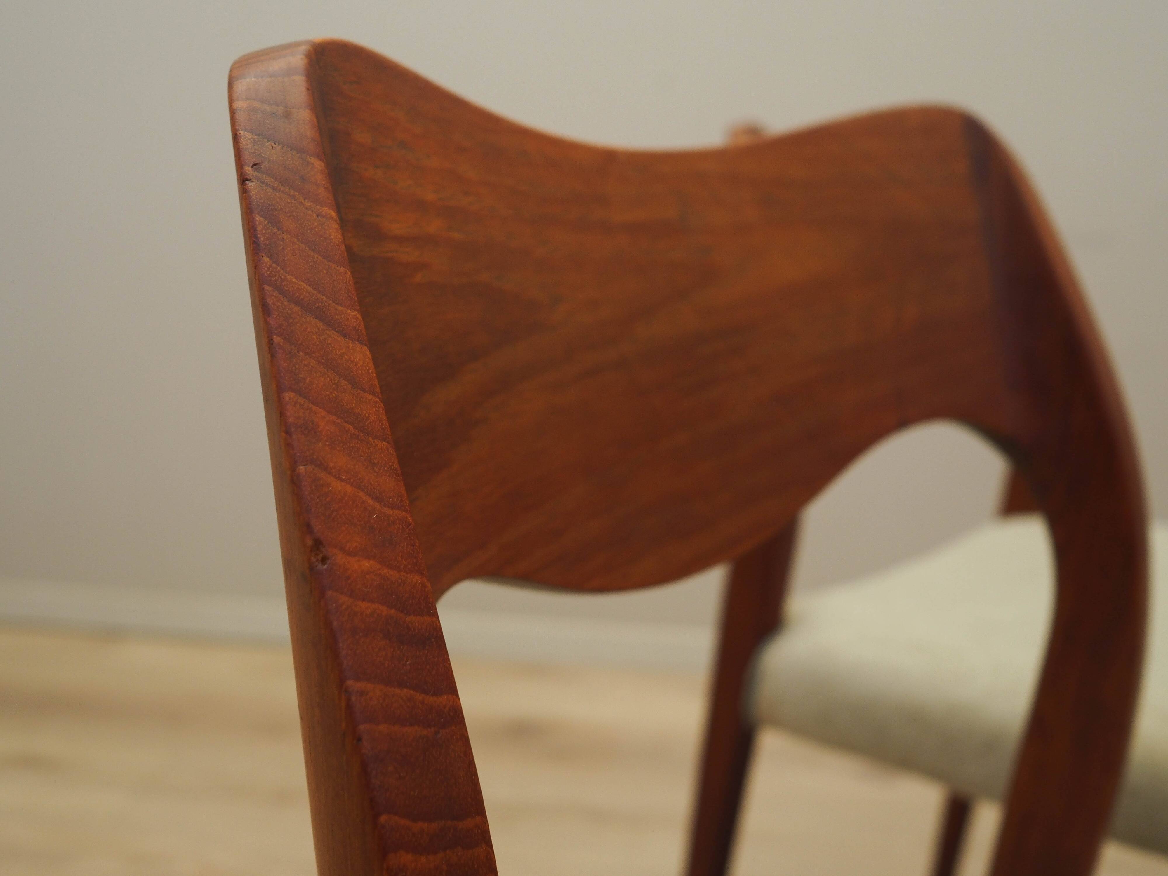 Set of four teak chairs, Danish design, 1960s, designer: Niels Otto Møller