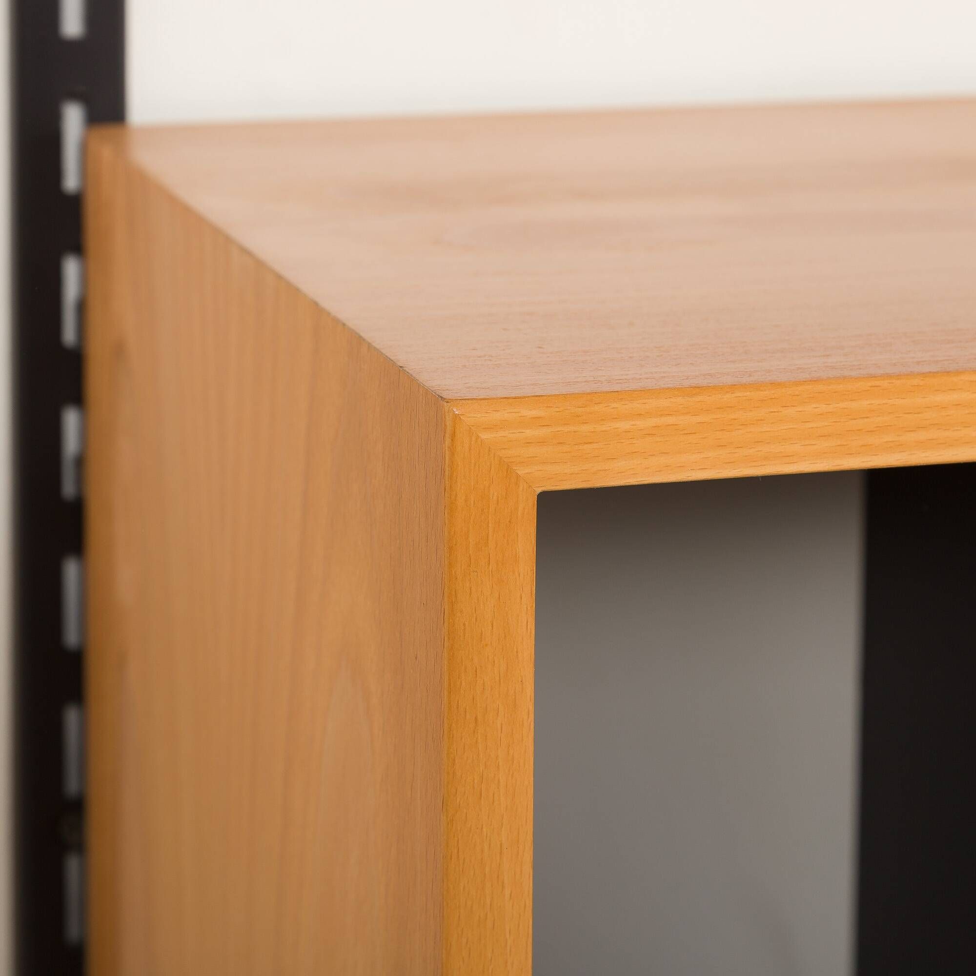 Rare Kai Kristiansen 3 bay wall unit in beech, 1970s