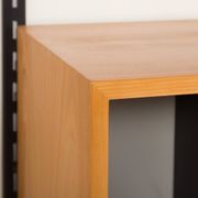 Rare Kai Kristiansen 3 bay wall unit in beech, 1970s