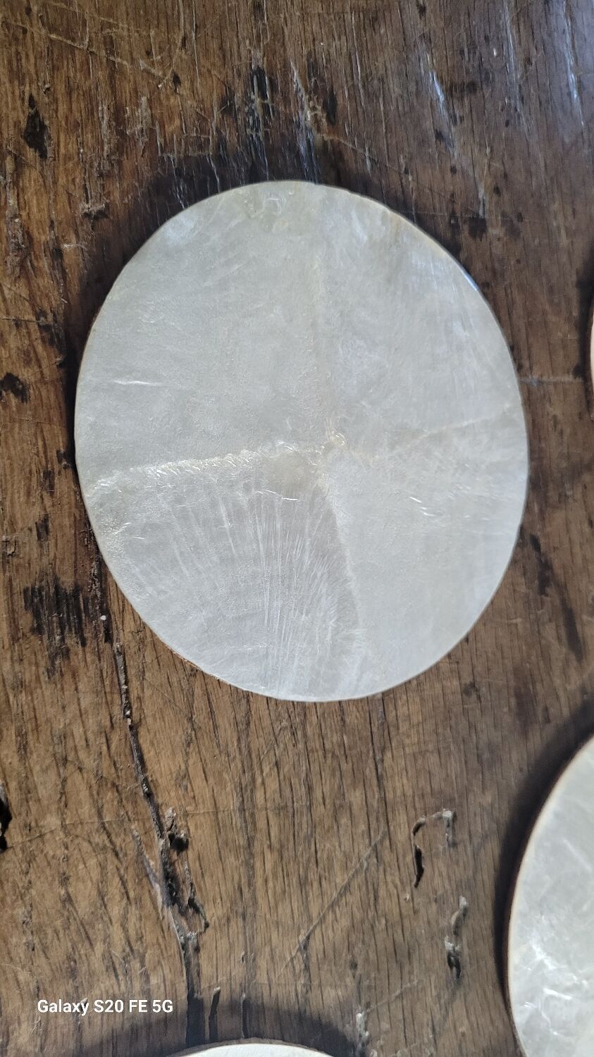 70's mother-of-pearl coaster