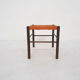 Mid-century sisal and wooden stool, The Netherlands 1950's