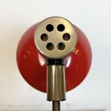 Vintage red east german table lamp from aka leuchten, 1970s
