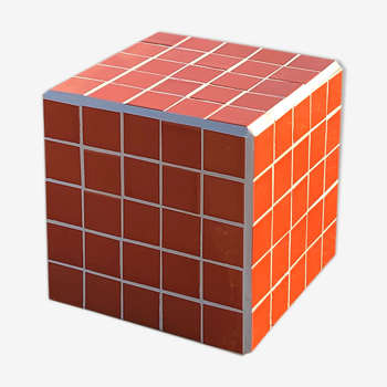 Cube table d'appoint - carreaux de céramique