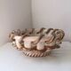 Vintage Vallauris Gold Twisted Basket Bowl? Saint Clément? Émile Tess