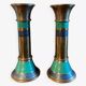 Vintage brass candle holders