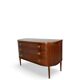 Large half-moon shaped chest of drawers/hall console, 1930s/1940s.