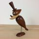Bottle opener and teak bird cork by Hans Bolling, Scandinavian