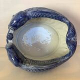 Chinese blue white fish planter