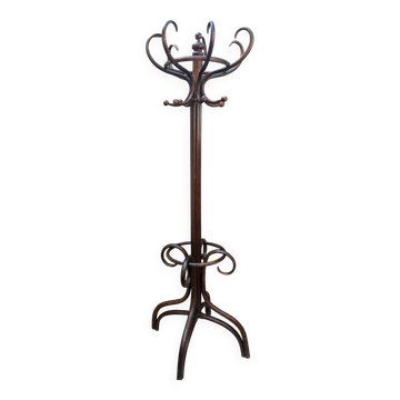 Parrot coat rack Fischel no. 107h antique – bent wood – Art Nouveau