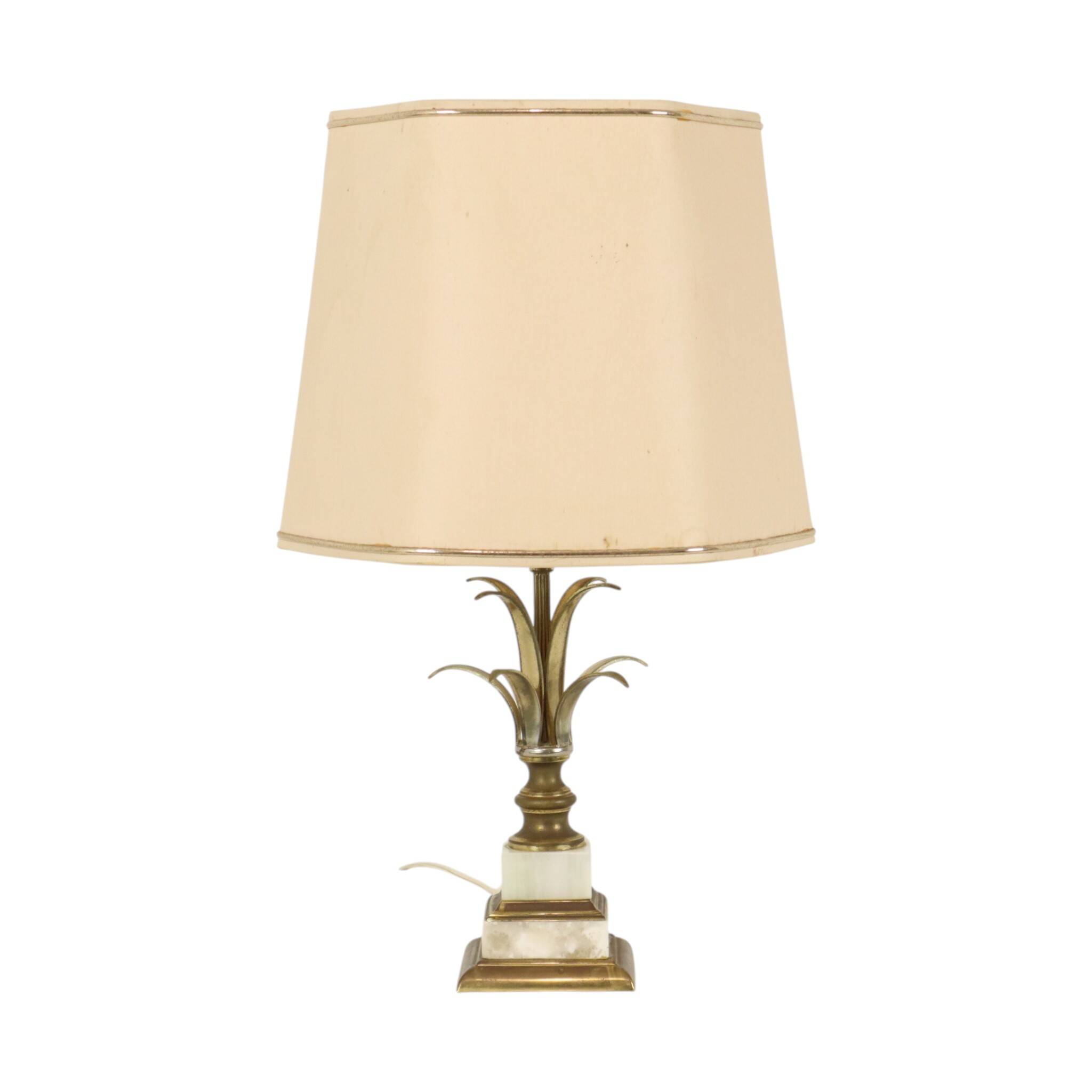 Vintage Palm Tree Pineapple Table Lamp, Massive, 1970s, 48cm