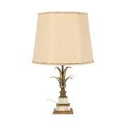 Lampe de table vintage en forme de palmier et d'ananas, massive, années 1970, 48 cm