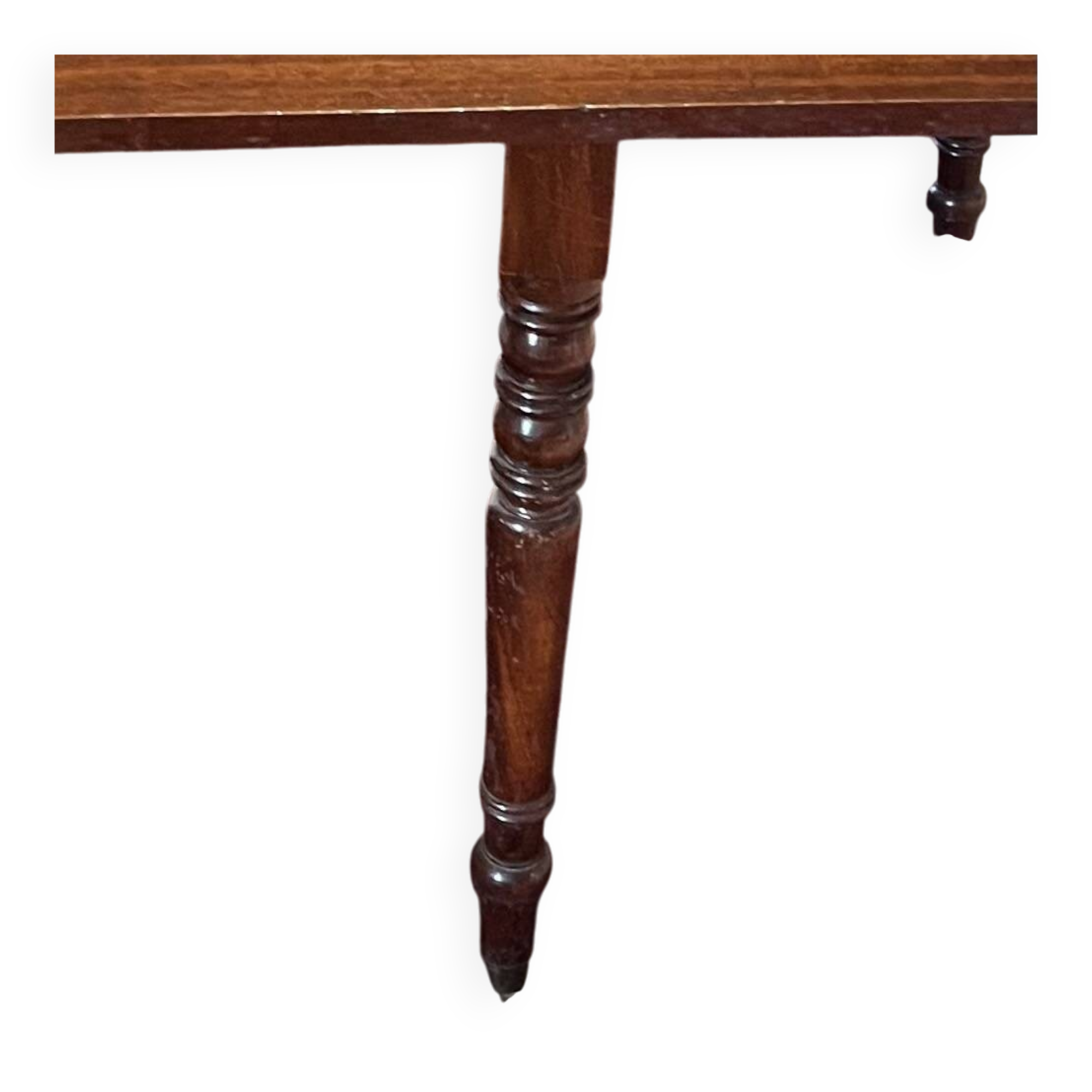 Table en acajou vintage à rabats; idéale pour les décorateurs.