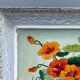 Oil on panel by S.Picquet bouquet of flowers still life XXe