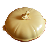 YELLOW "VINTAGE" POTTERY SOUP TUREEN
