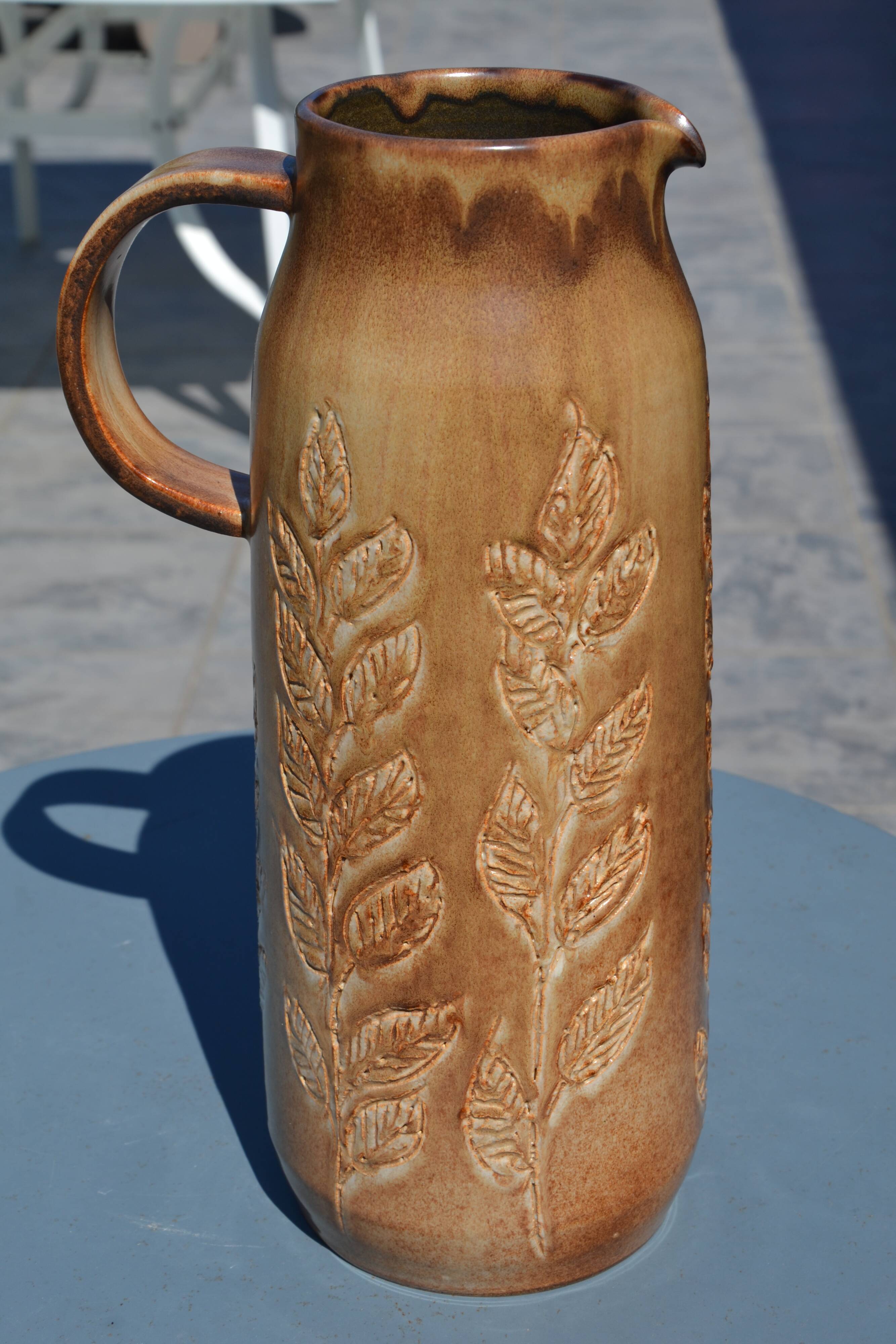 Vase/jug Denise and Michel Pointu "art ceramic high fire"