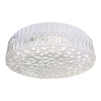 Large frosted glass hubnail glass flush mount light lamp