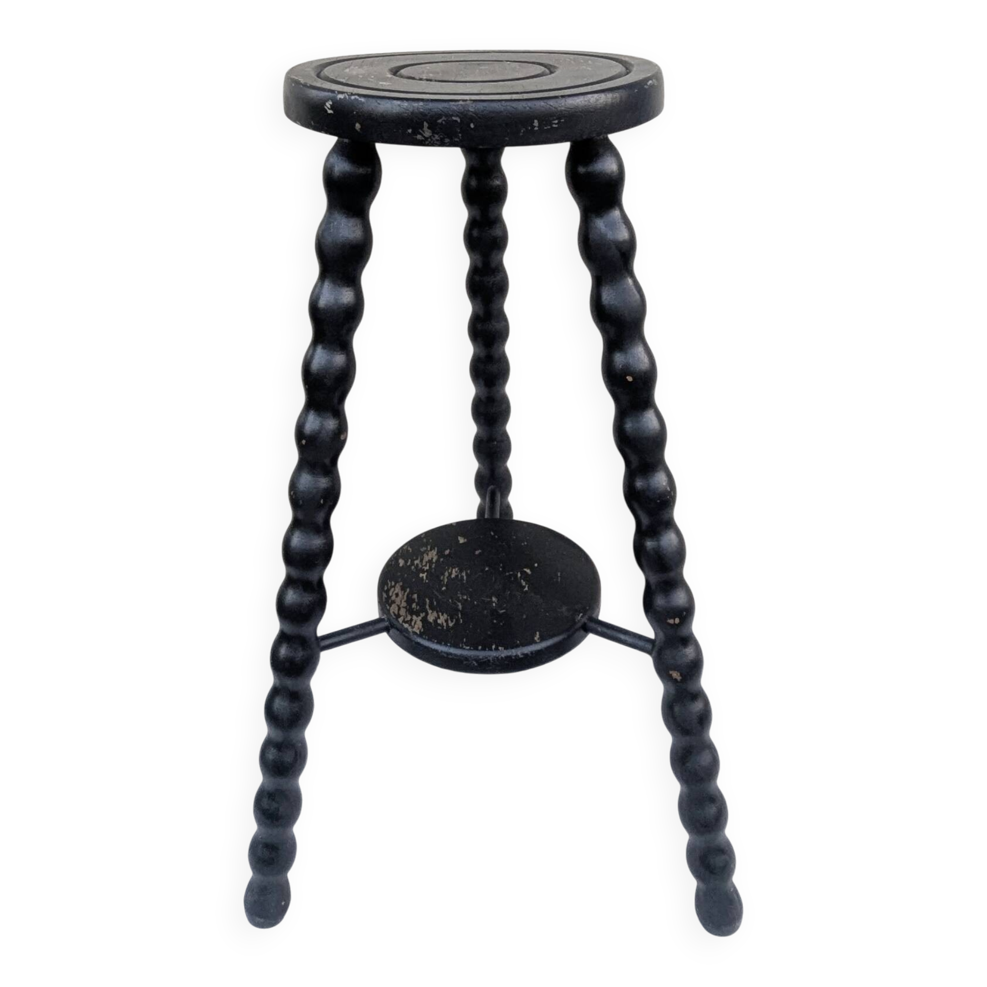 Tripod plant stand vintage brutalist design side table 50s 60s